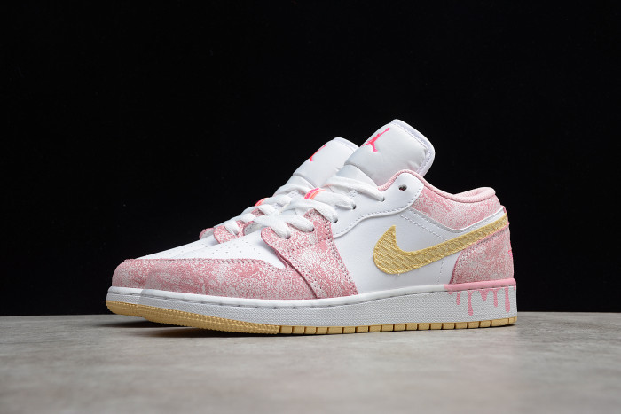 jordan 1 low paint drip (gs) cw7104-601